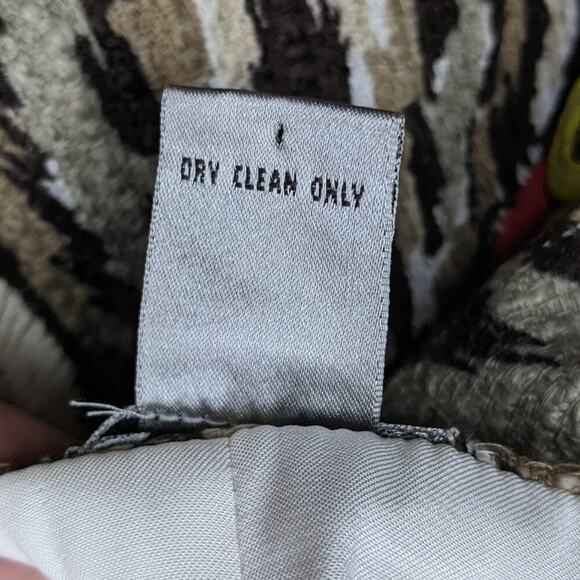 Chicos VTG Multicolored Tropical Floral Blazer Jacket Coastal Grandma M 8 Size 1 - Picture 9 of 11